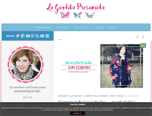 Tablet Screenshot of lagorditapresumida.com